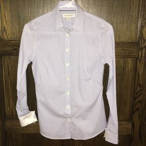 Banana Republic sz 0 no iron slim button up nwot